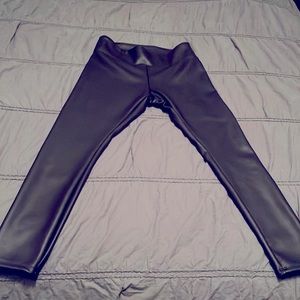 Express Faux Leather Leggings. Women’s size large.